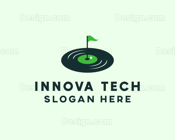 Vinyl Golfer Course Logo
