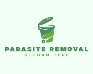 Trash Bin Garbage Disposal logo design