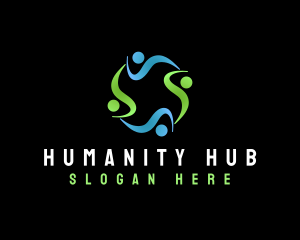 Human Volunteer Charity logo design