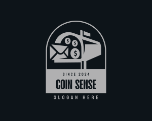 Mailbox Money Coin logo design