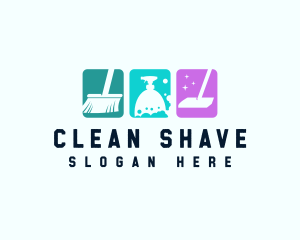 Housekeeper Sanitary Cleaning logo design