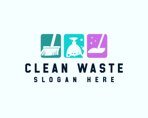 Housekeeper Sanitary Cleaning logo design