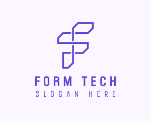 Tech Startup Letter F logo design