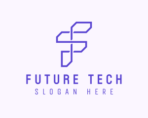 Tech Startup Letter F logo design