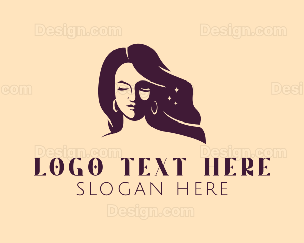 Woman Beauty Hair Salon Logo