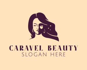 Woman Beauty Hair Salon  logo design