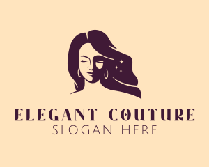 Woman Beauty Hair Salon  logo design