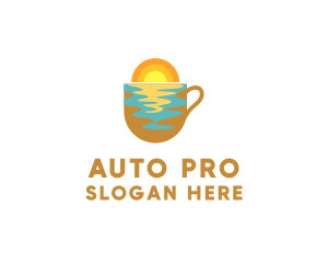 Aqua Mug Coffee Logo
