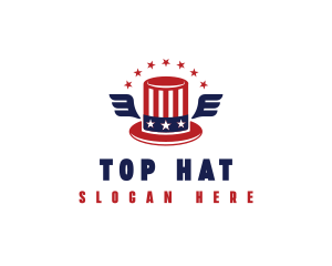 American Hat Patriotic logo design