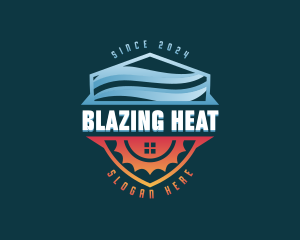 Heating Cooling Energy logo design