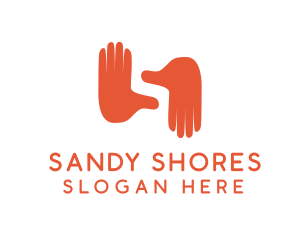 Hand Gesture Letter S  logo design