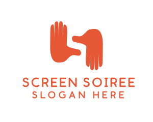 Hand Gesture Letter S  logo design