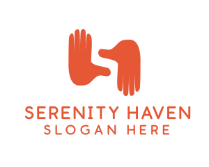 Hand Gesture Letter S  logo design