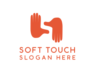 Hand Gesture Letter S  logo design