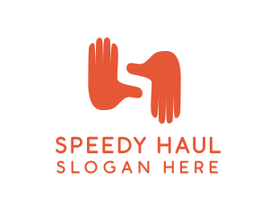 Hand Gesture Letter S  logo design