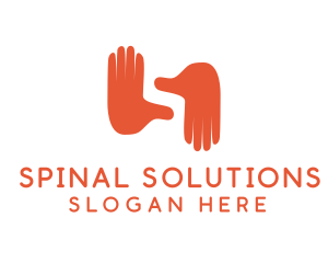 Hand Gesture Letter S  logo design