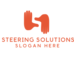 Hand Gesture Letter S  logo design