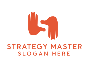 Hand Gesture Letter S  logo design