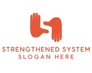 Hand Gesture Letter S  logo design