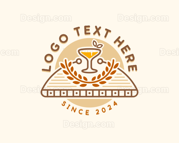 Liquor Wine Glass Logo