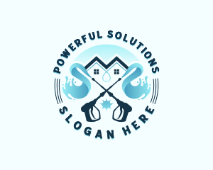 Water Pressure Washing  logo design