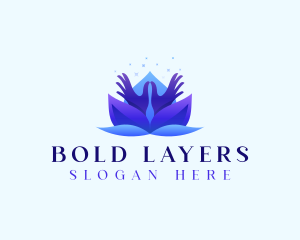 Lotus Floral Health logo design