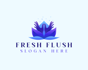 Lotus Floral Health logo design