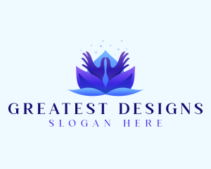 Lotus Floral Health logo design