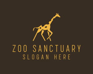 Running Wild Giraffe logo design