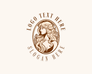 Woman Hairdresser Stylist logo