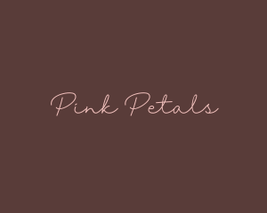 Pink Autograph Signature logo design