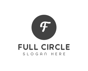 Generic Grey Brand Circle logo design