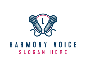 Music Karaoke Microphone logo design