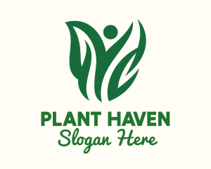 Plant Person Environmentalist logo design