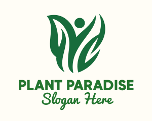 Plant Person Environmentalist logo design