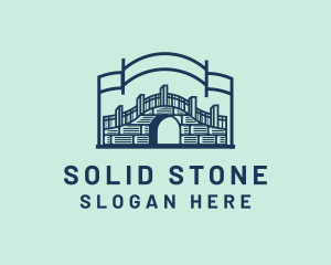 Stone Bridge Structure logo design