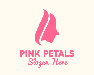 Pink Woman Cosmetics  logo design