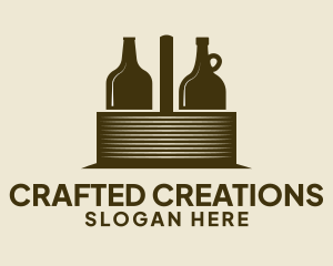 Liquor Basket Carrier logo design