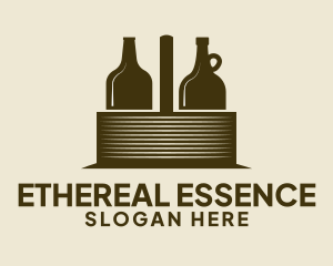 Liquor Basket Carrier logo design