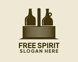 Liquor Basket Carrier logo design