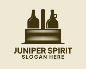 Liquor Basket Carrier logo design