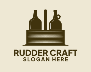 Liquor Basket Carrier logo design