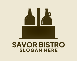 Liquor Basket Carrier logo design