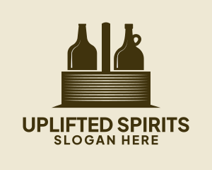 Liquor Basket Carrier logo design