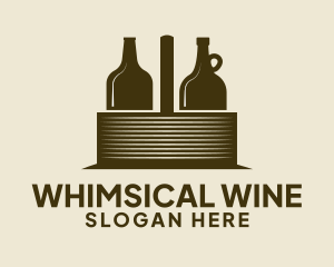 Liquor Basket Carrier logo design