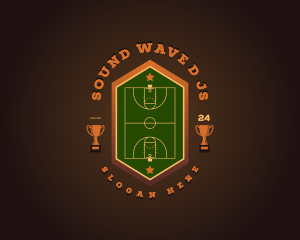 Basketball Championship Court Logo