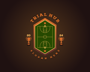 Basketball Championship Court logo