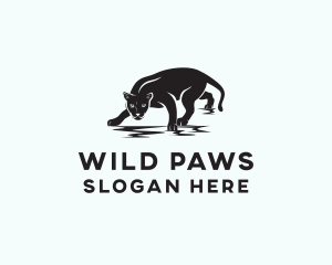 Wild Panther Animal logo design