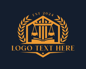 Law Attorney Courthouse logo