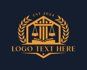 Law Attorney Courthouse Logo